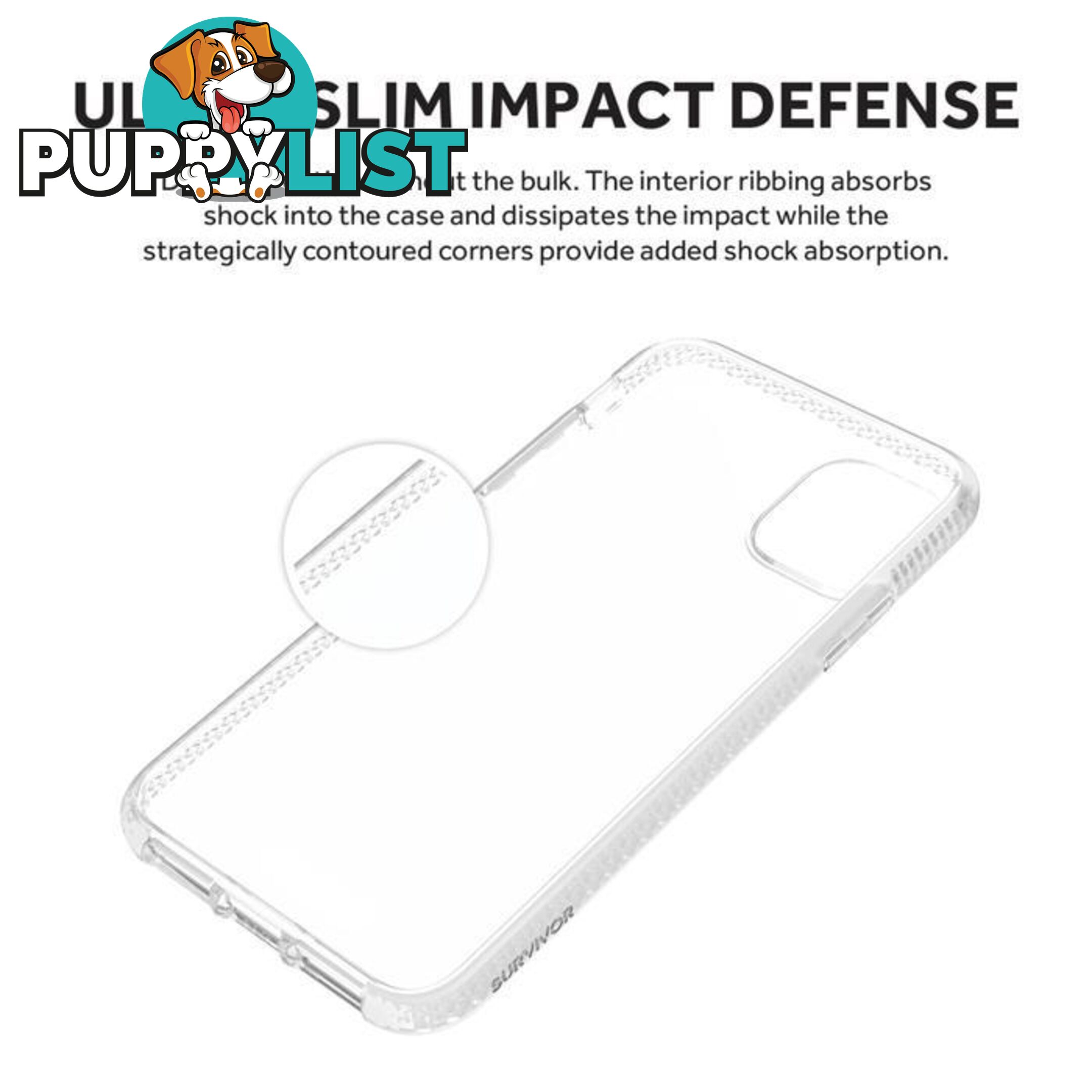 Griffin Survivor Clear for iPhone 11 Pro Max - Clear - Griffin - Bronze Green - 191058106926