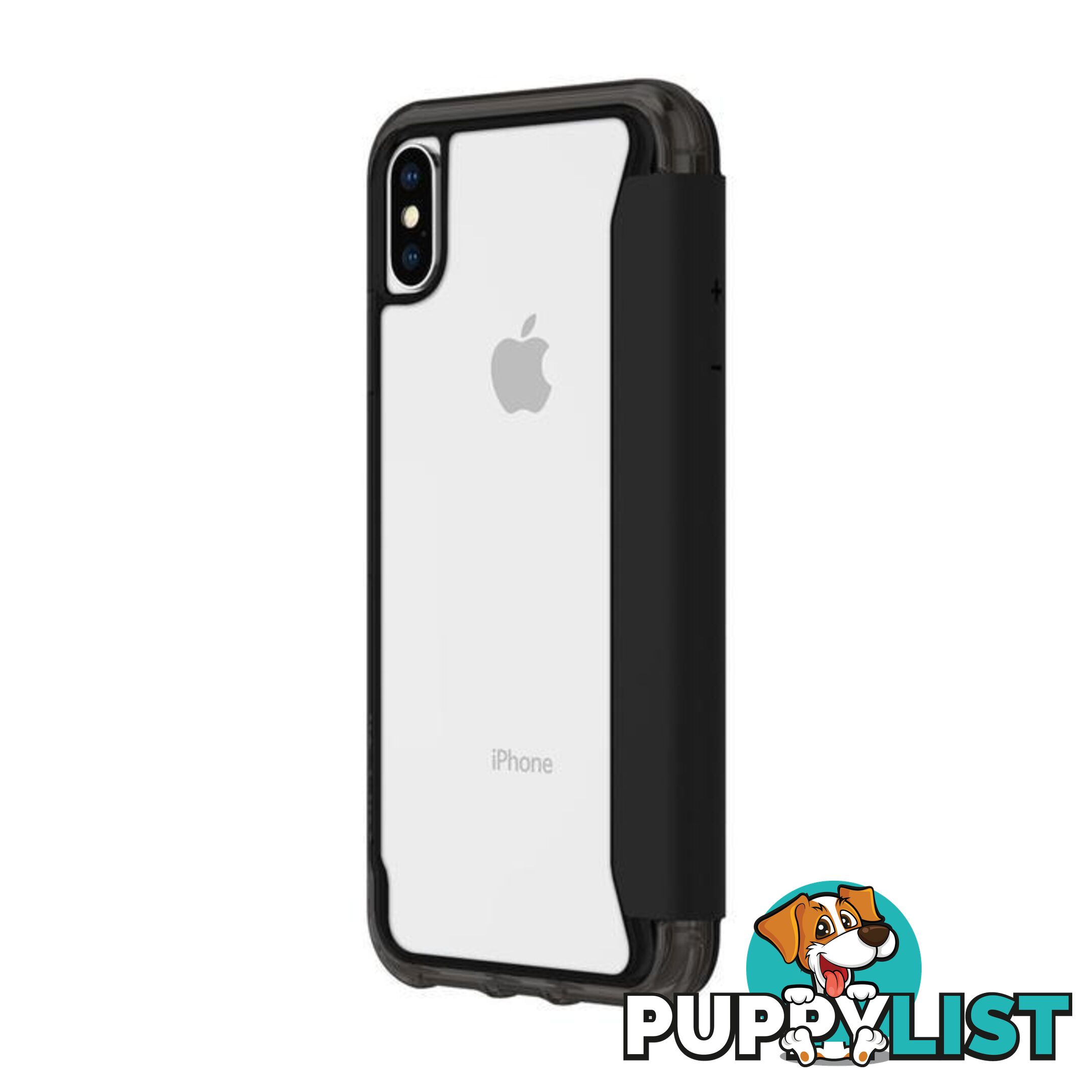 Griffin Survivor Clear Wallet for iPhone Xs - Black/Clear - Griffin - 191058093592