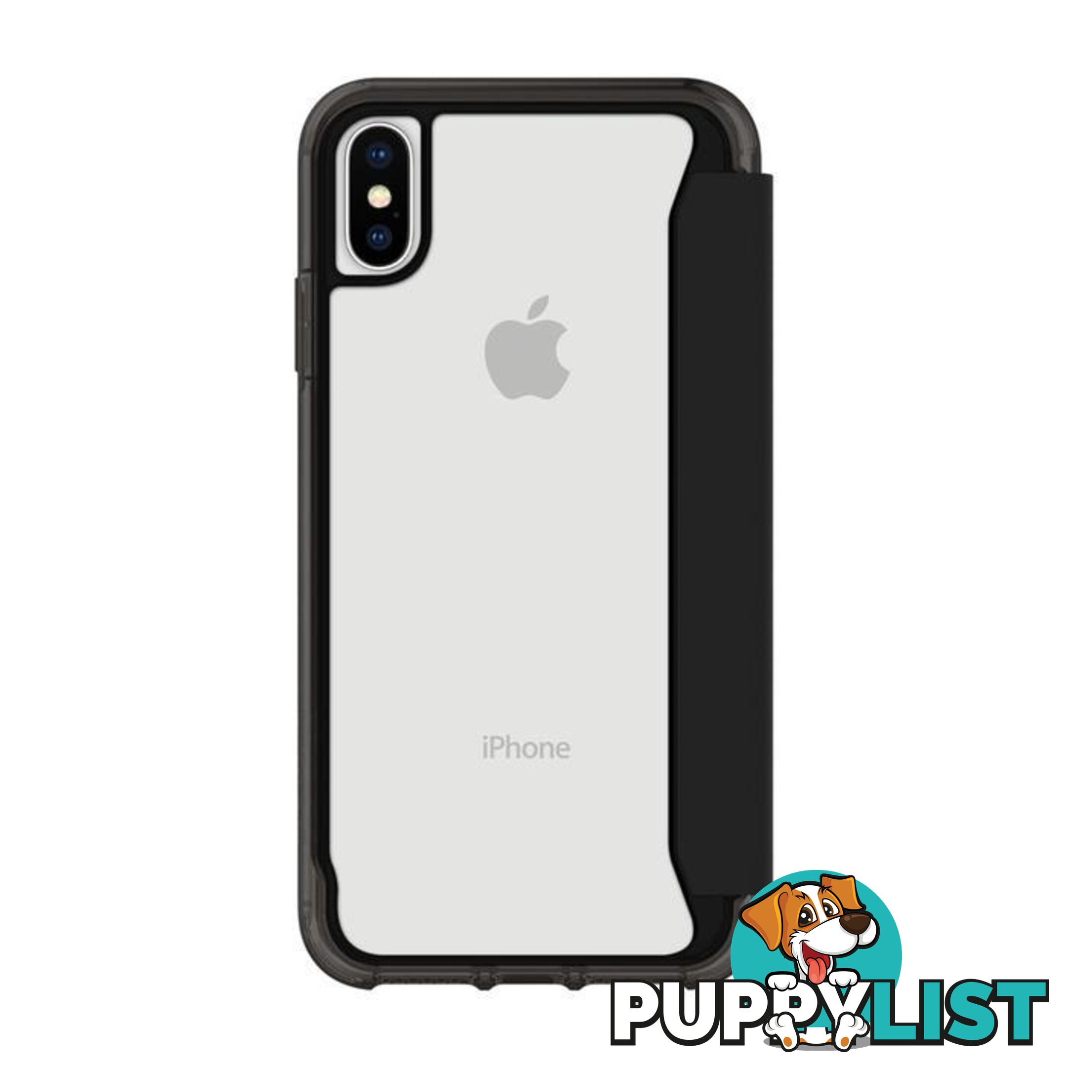 Griffin Survivor Clear Wallet for iPhone Xs - Black/Clear - Griffin - 191058093592