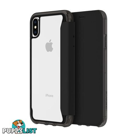 Griffin Survivor Clear Wallet for iPhone Xs - Black/Clear - Griffin - 191058093592