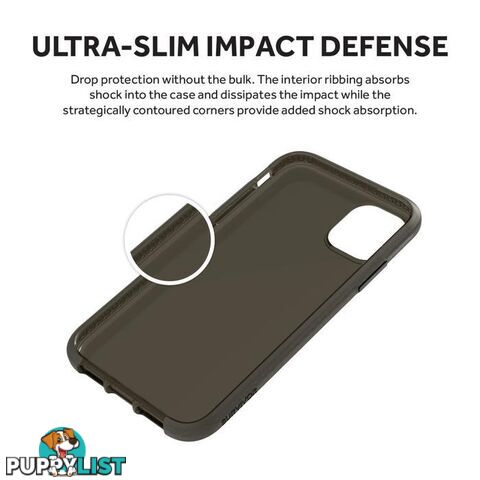 Griffin Survivor Clear for iPhone 11 - Black - Griffin - Bronze Green - 191058106728