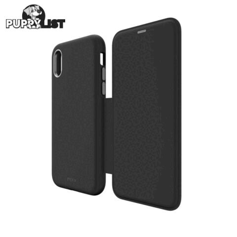 EFM Monaco Leather D3O Wallet Case For iPhone X/Xs - EFM - Black - 9319655065205