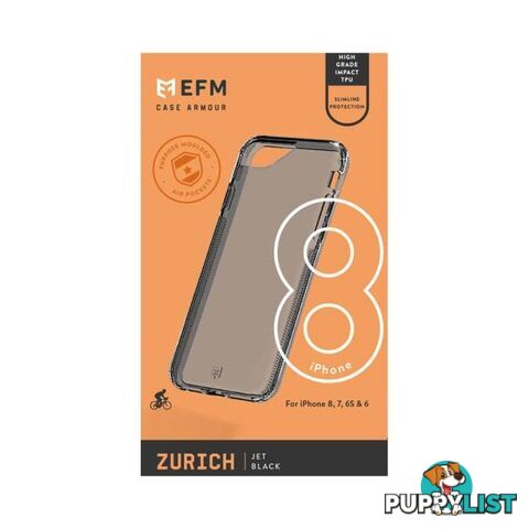 EFM Zurich Case Armour For iPhone 6/6s/7/8/SE - EFM - Jet Black - 9319655060101