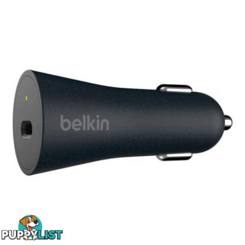 Belkin BOOSTCHARGE USB-C Car Charger Plus Cable With Quick Charge - Black - Belkin - 745883772575