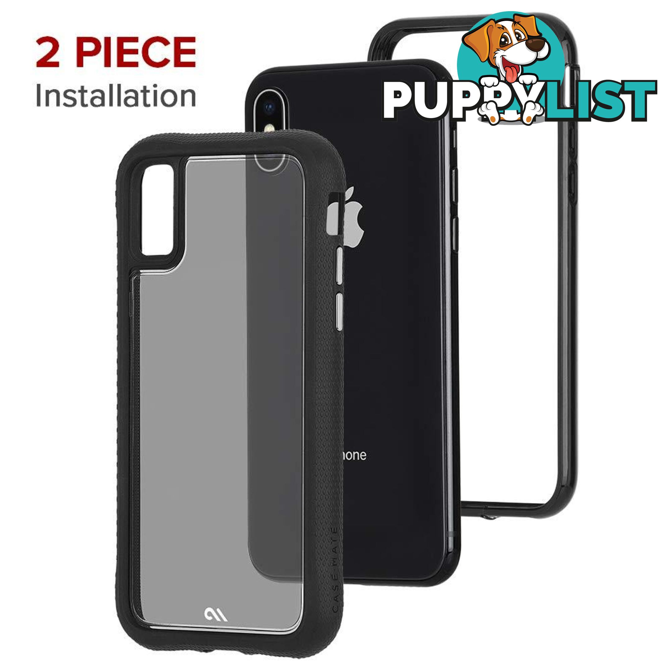 Case-Mate Translucent Protection Case For iPhone X/XS - Case-Mate - Black - 846127179546