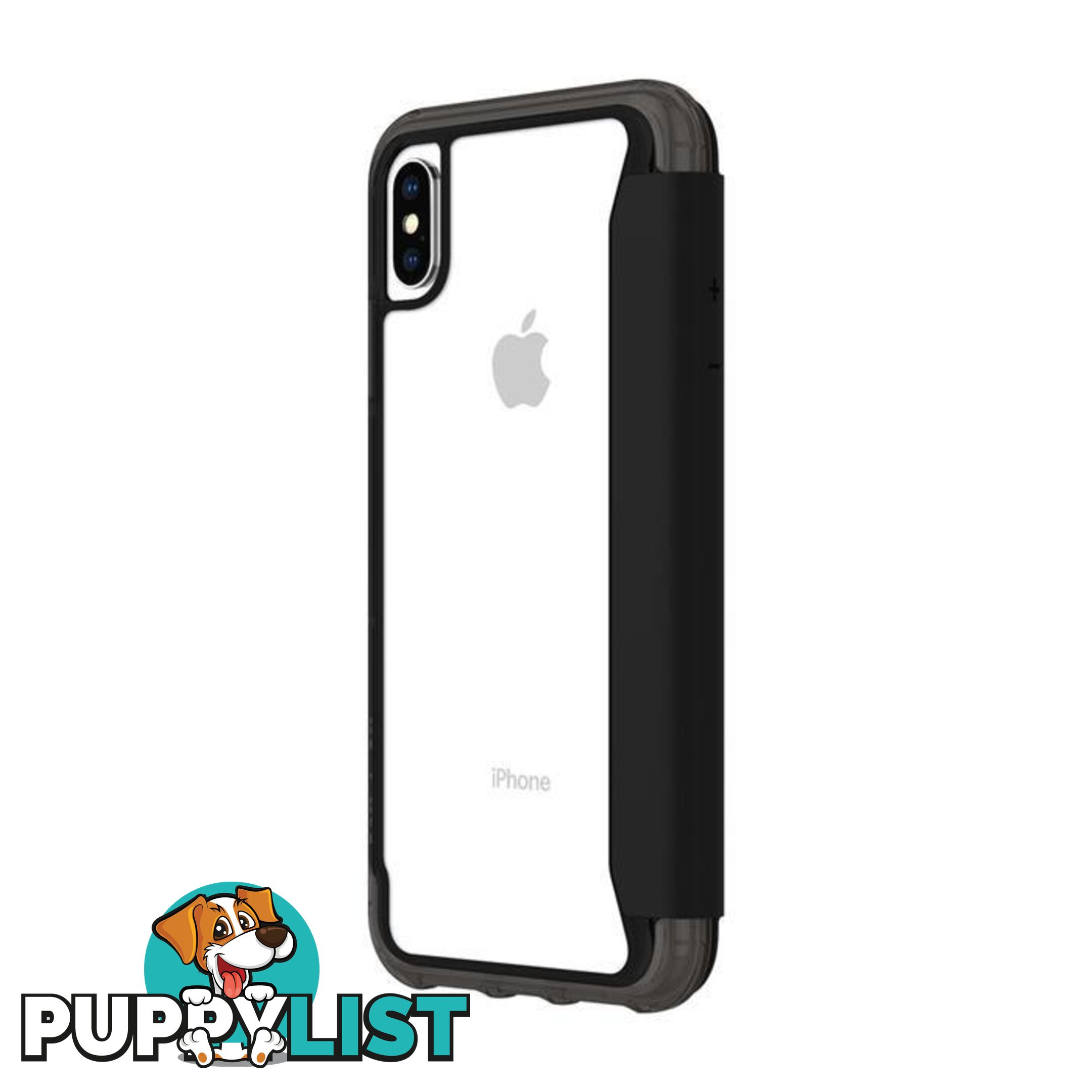 Griffin Survivor Clear Wallet for iPhone Xs Max - Blk/Clr - Griffin - 191058093608