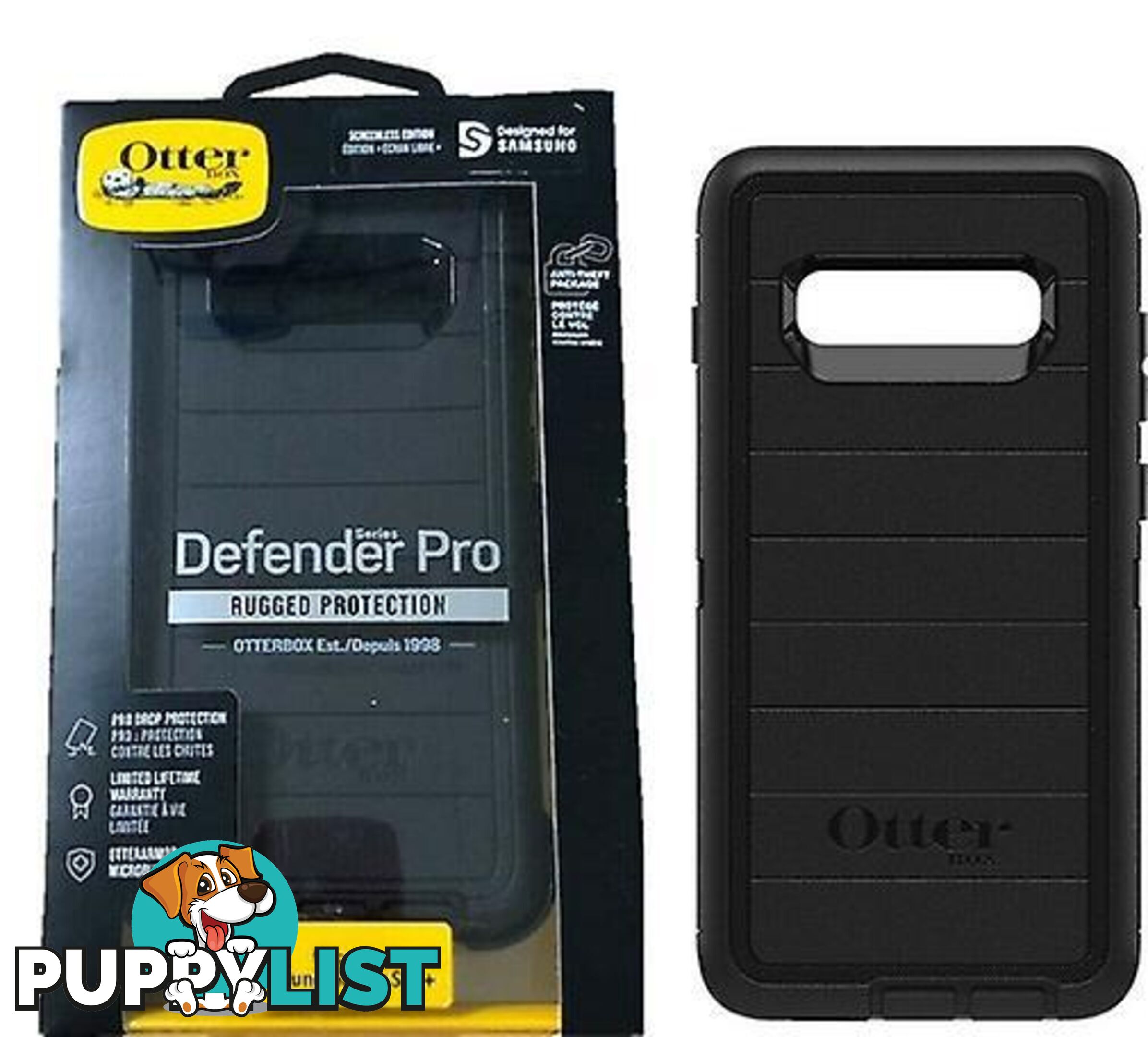 OtterBox Defender Case For Samsung Galaxy S10 - Otterbox - Black - 660543492146