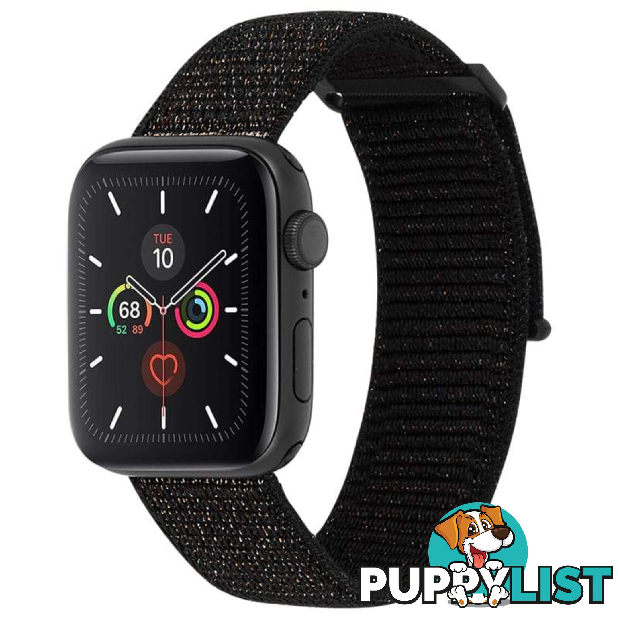 Case-Mate Nylon Watch Band For Apple Watch Series 1-5/38-40mm - Case-Mate - Nylon Black - 846127190442