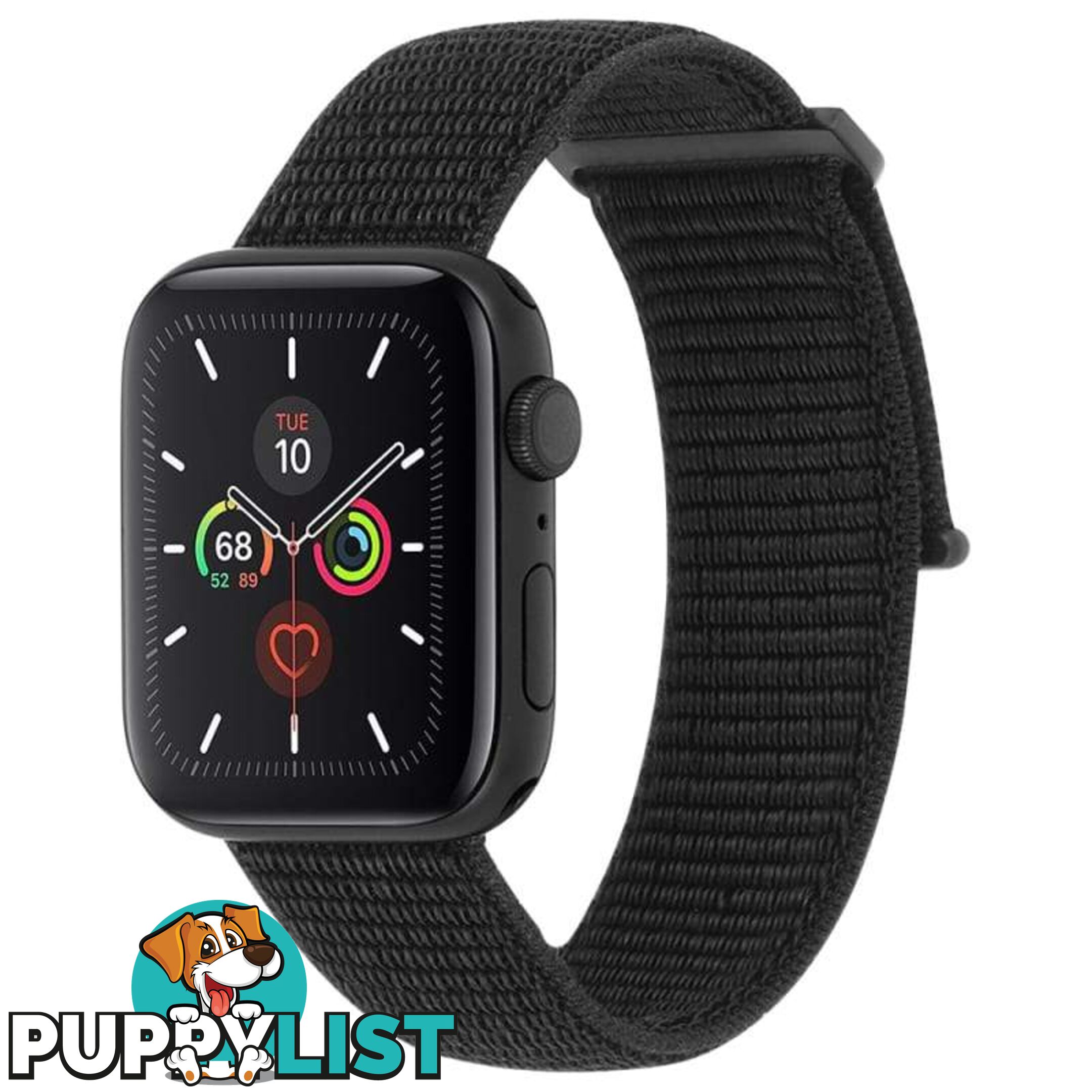 Case-Mate Nylon Watch Band For Apple Watch Series 1-5/38-40mm - Case-Mate - Nylon Black - 846127190442