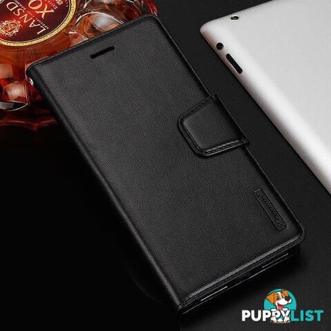 HANMAN Magnetic Wallet Leather Card Flip Case Stand Cover For Google Pixel 4 XL - Hanman - Black