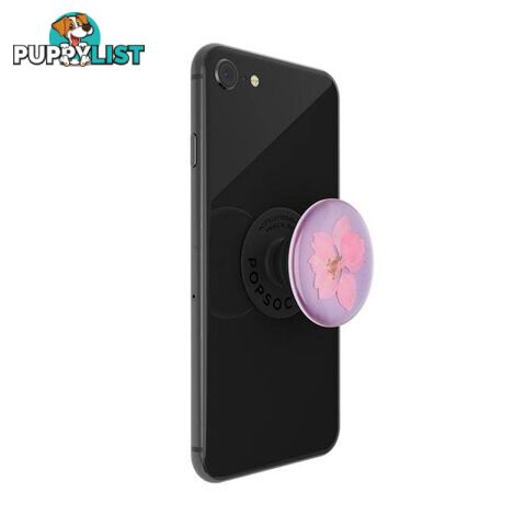 PopGrip Premium (Gen 2) Pressed Flower Delphinium Pink - PopSockets - 842978144887