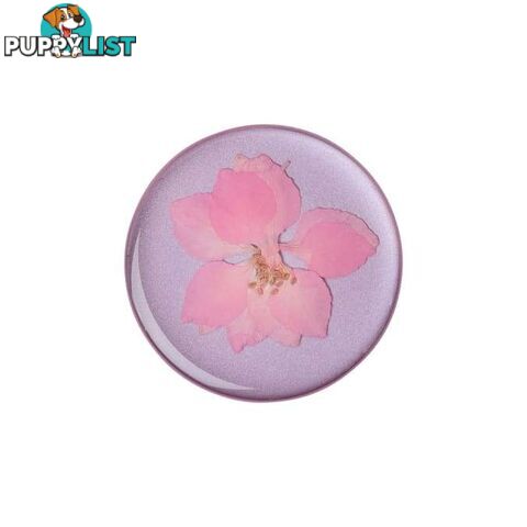 PopGrip Premium (Gen 2) Pressed Flower Delphinium Pink - PopSockets - 842978144887