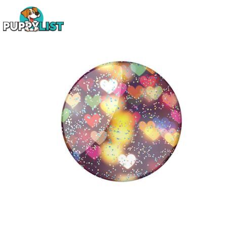 PopGrip Premium (Gen 2) Glitter Bokeh Hearts - PopSockets - 842978138978