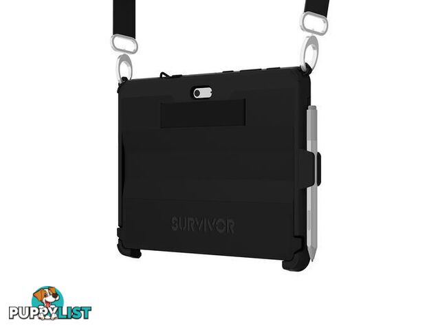 Griffin Survivor Slim for Surface Go w Shlder Strap - Black - Griffin - 191058077752