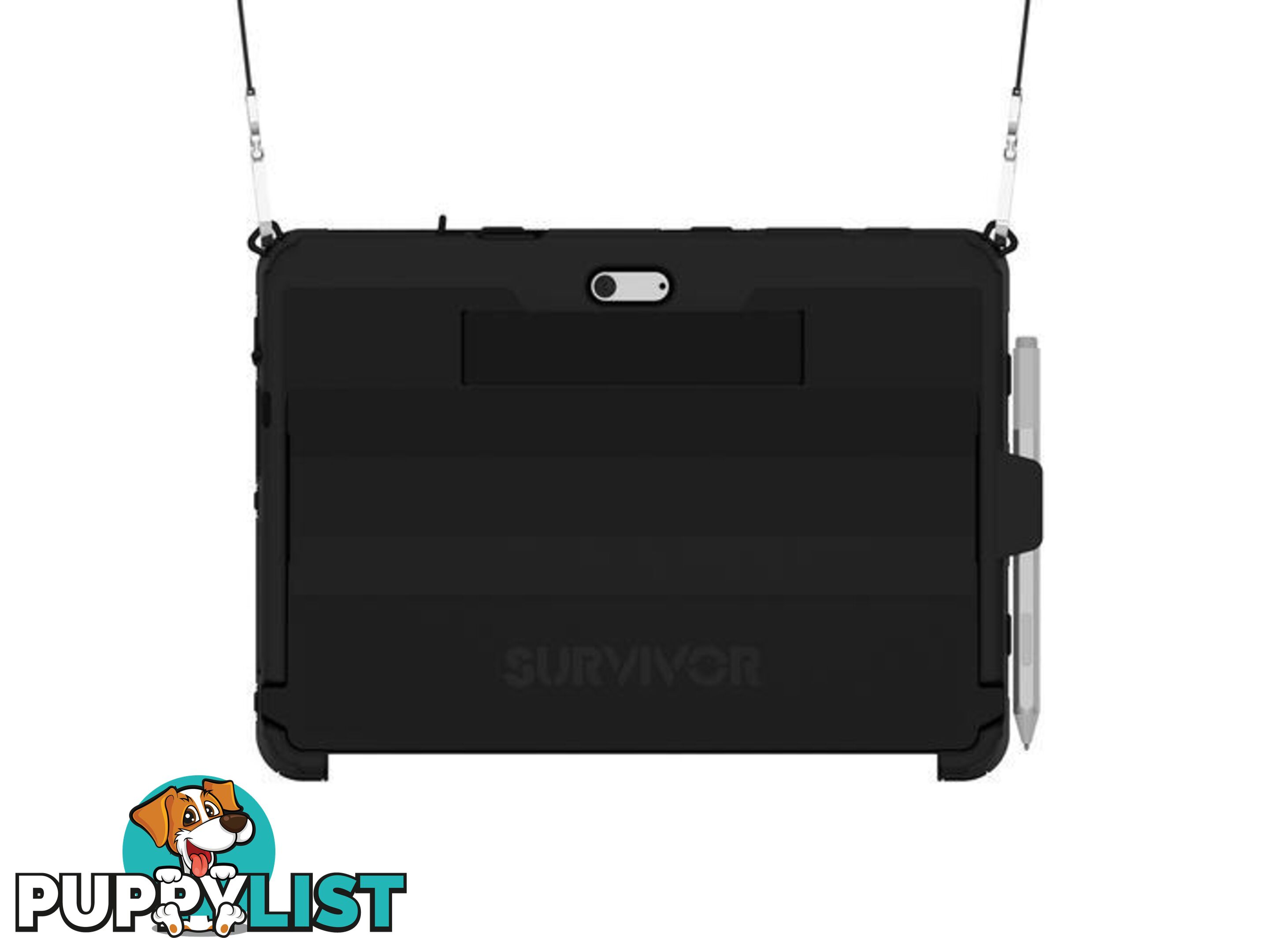 Griffin Survivor Slim for Surface Go w Shlder Strap - Black - Griffin - 191058077752