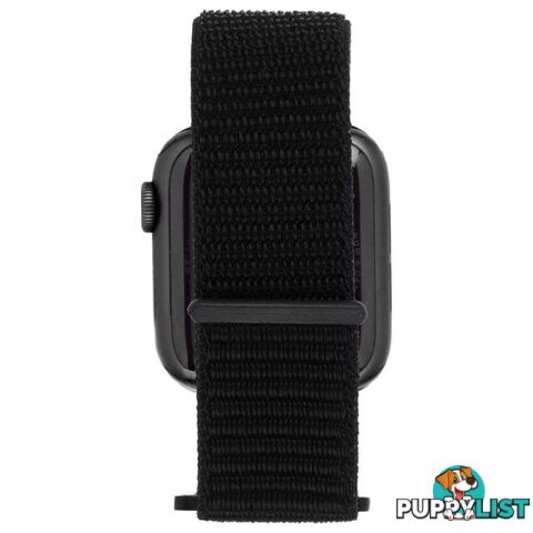 Case-Mate Nylon Watch Band For Apple Watch Series 1-5/38-40mm - Case-Mate - Metallic Black - 846127190466