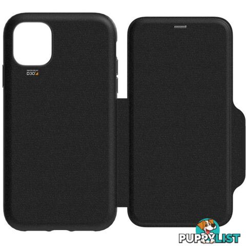 EFM Monaco D3O Leather Wallet Case Armour For iPhone 11 Pro - EFM - Black - 9319655070513