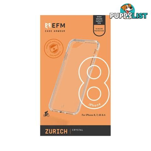 EFM Zurich Case Armour For iPhone 6/6s/7/8/SE - EFM - Crystal - 9319655060095