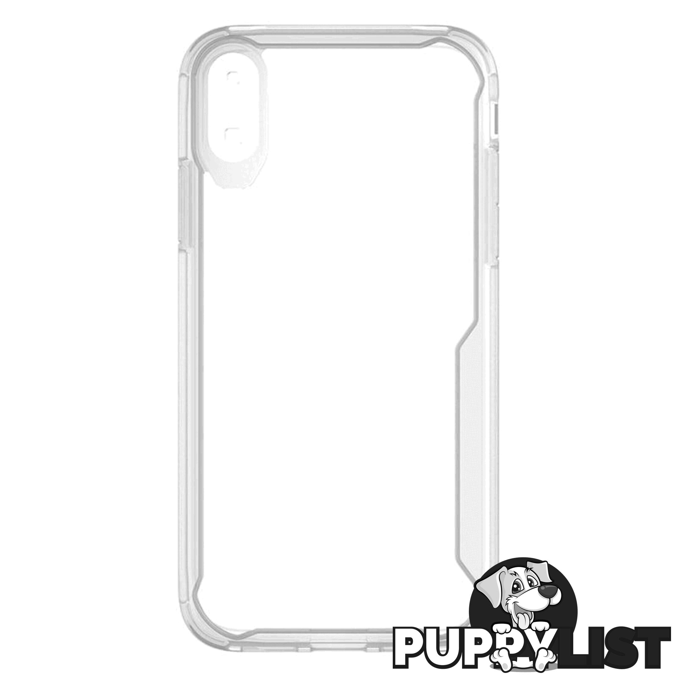 Cleanskin ProTech PC/TPU Case For iPhone X/Xs - Cleanskin - Clear / Black - 9319655065175