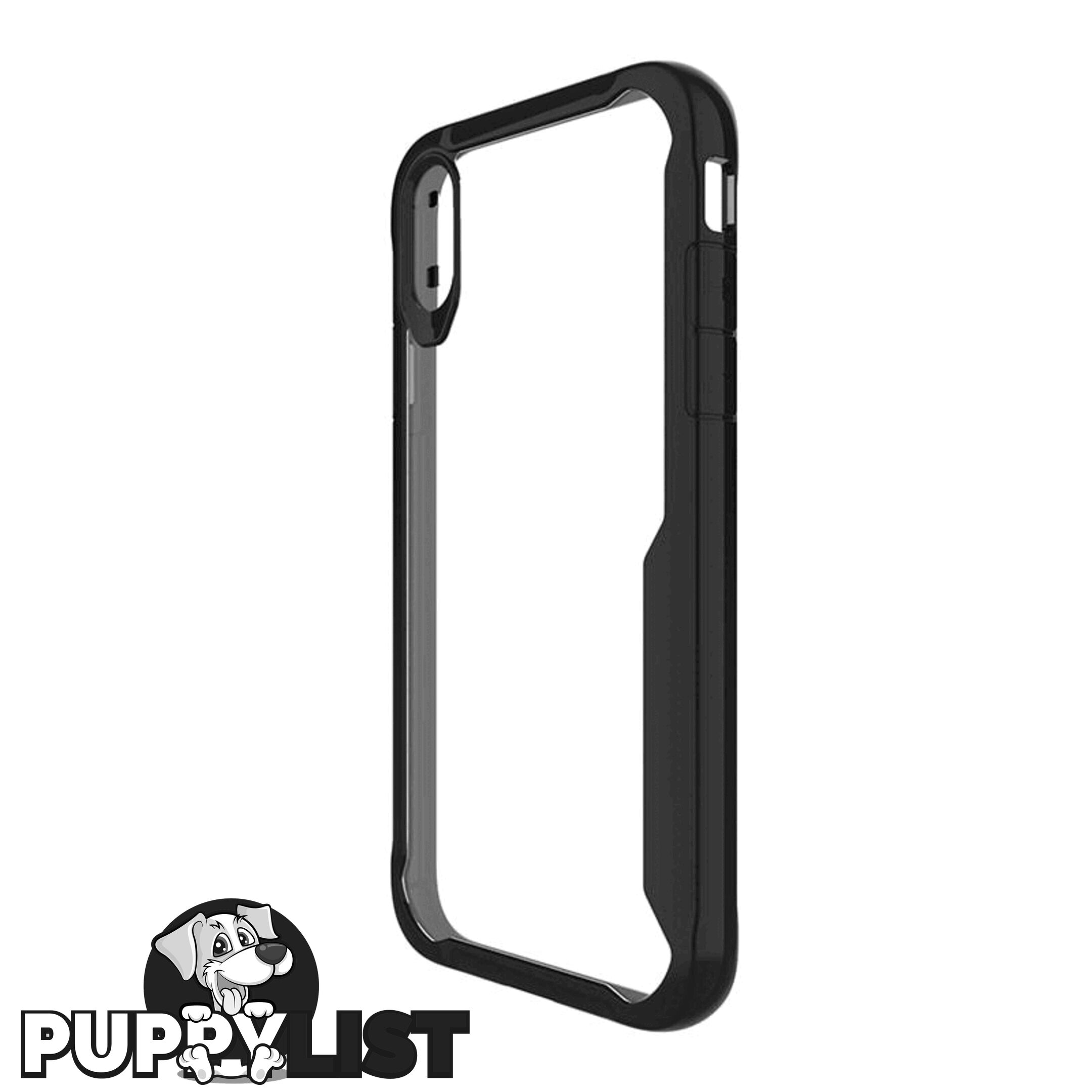 Cleanskin ProTech PC/TPU Case For iPhone X/Xs - Cleanskin - Clear / Black - 9319655065175