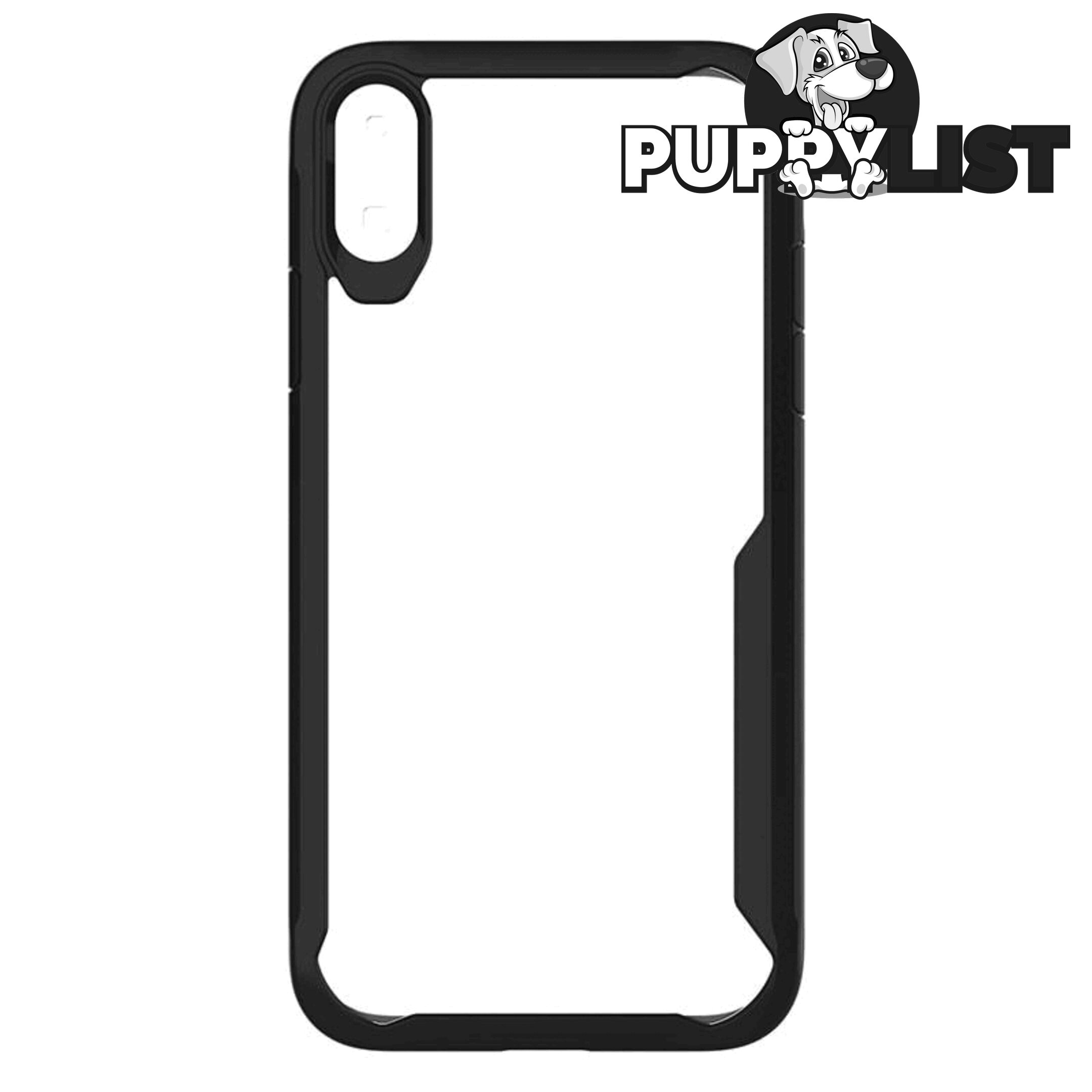 Cleanskin ProTech PC/TPU Case For iPhone X/Xs - Cleanskin - Clear / Black - 9319655065175