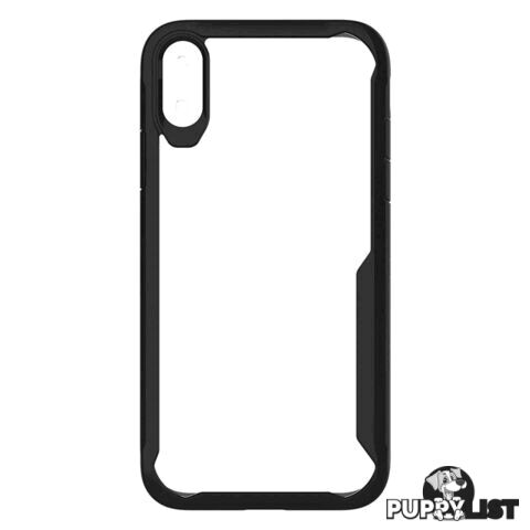 Cleanskin ProTech PC/TPU Case For iPhone X/Xs - Cleanskin - Clear / Black - 9319655065175