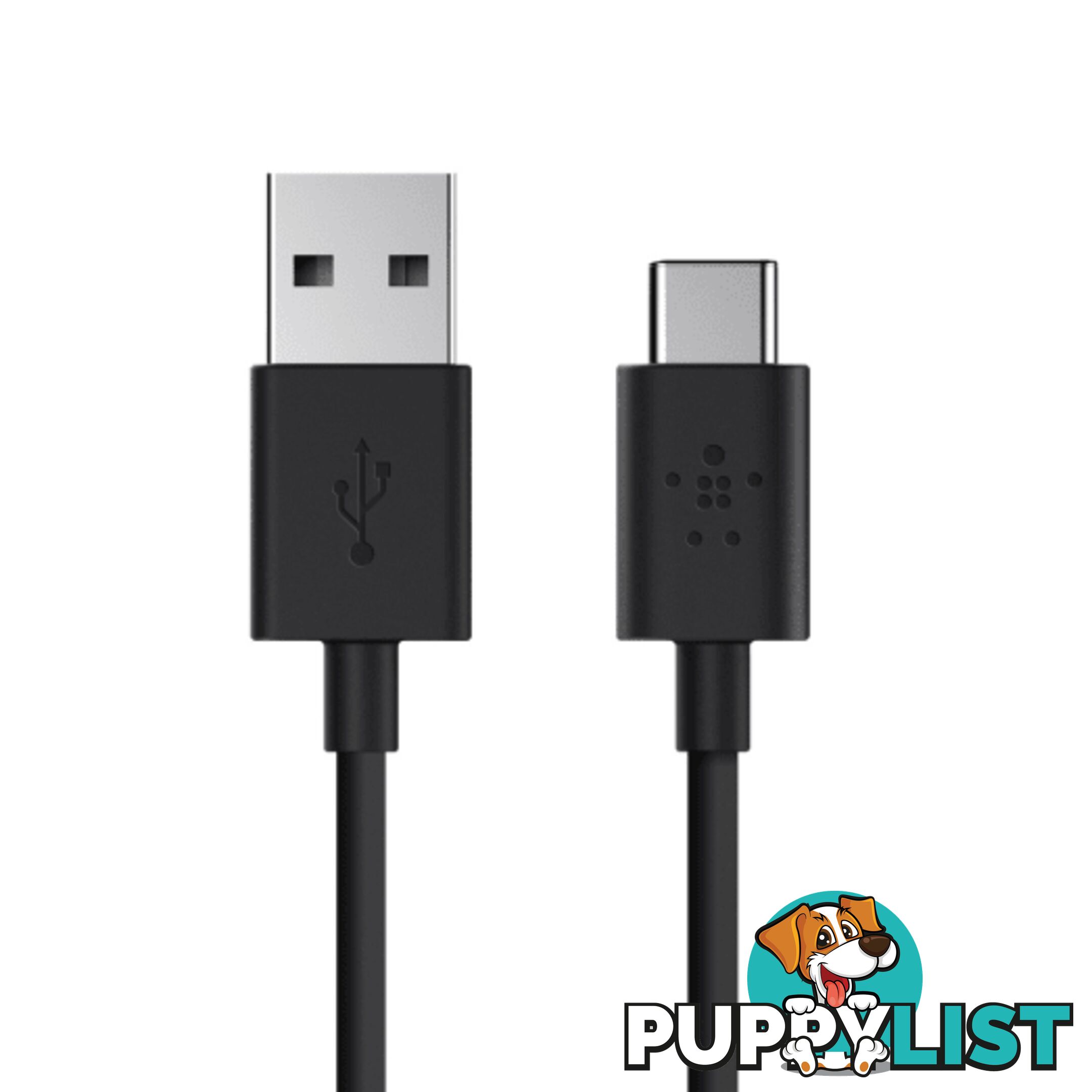 Belkin MIXIT 2.0 USB-A to USB-C Charge Cable (USB Type-C) 1.8m - Black - Belkin - 745883692330