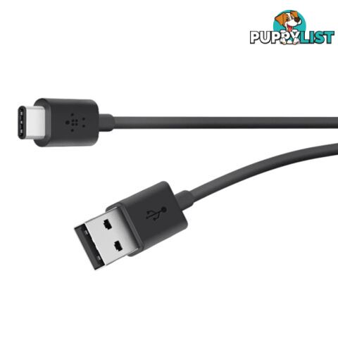 Belkin MIXIT 2.0 USB-A to USB-C Charge Cable (USB Type-C) 1.8m - Black - Belkin - 745883692330