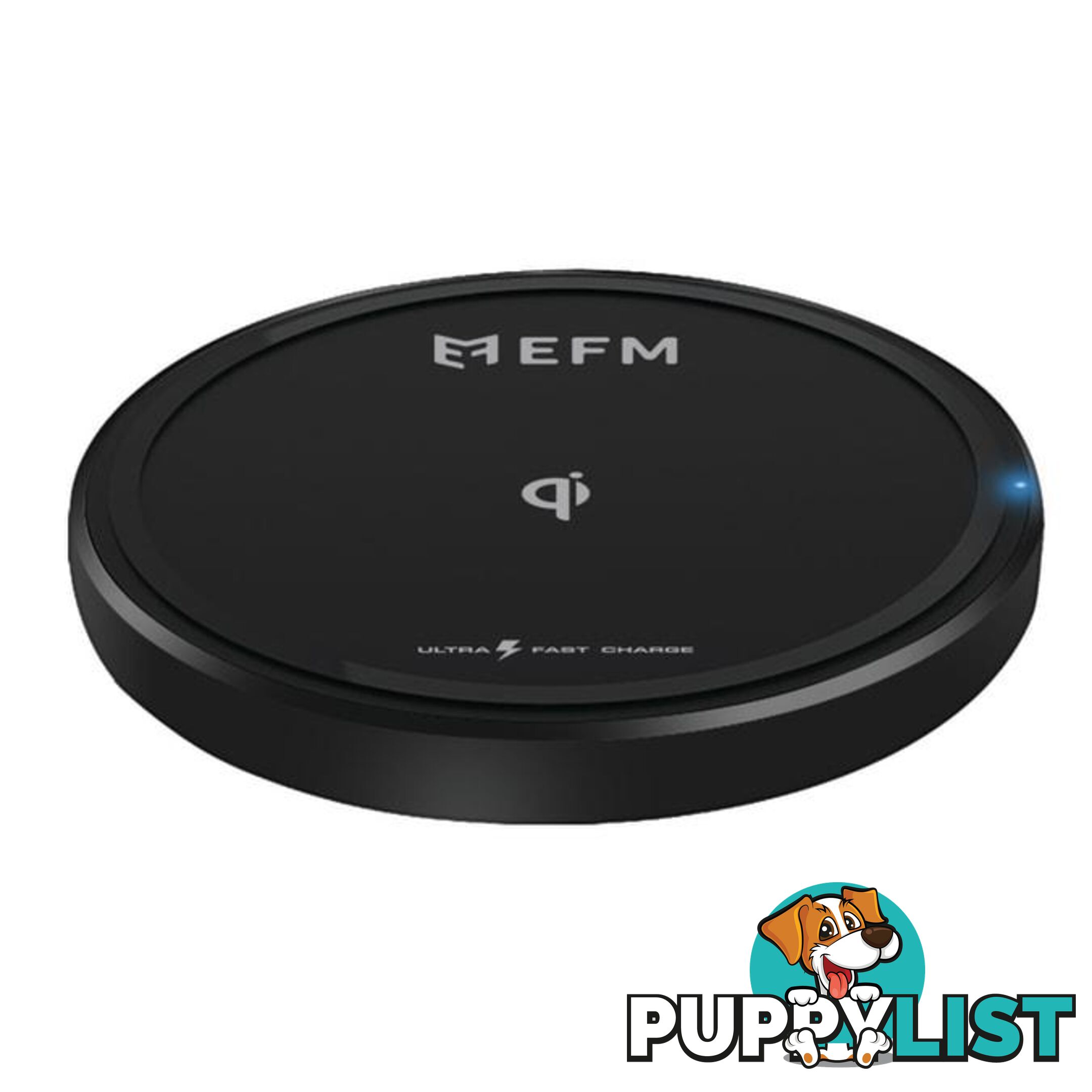 EFM 15W Wireless Charge Pad With USB to Type-C Charge Cable - EFM - 9319655069531