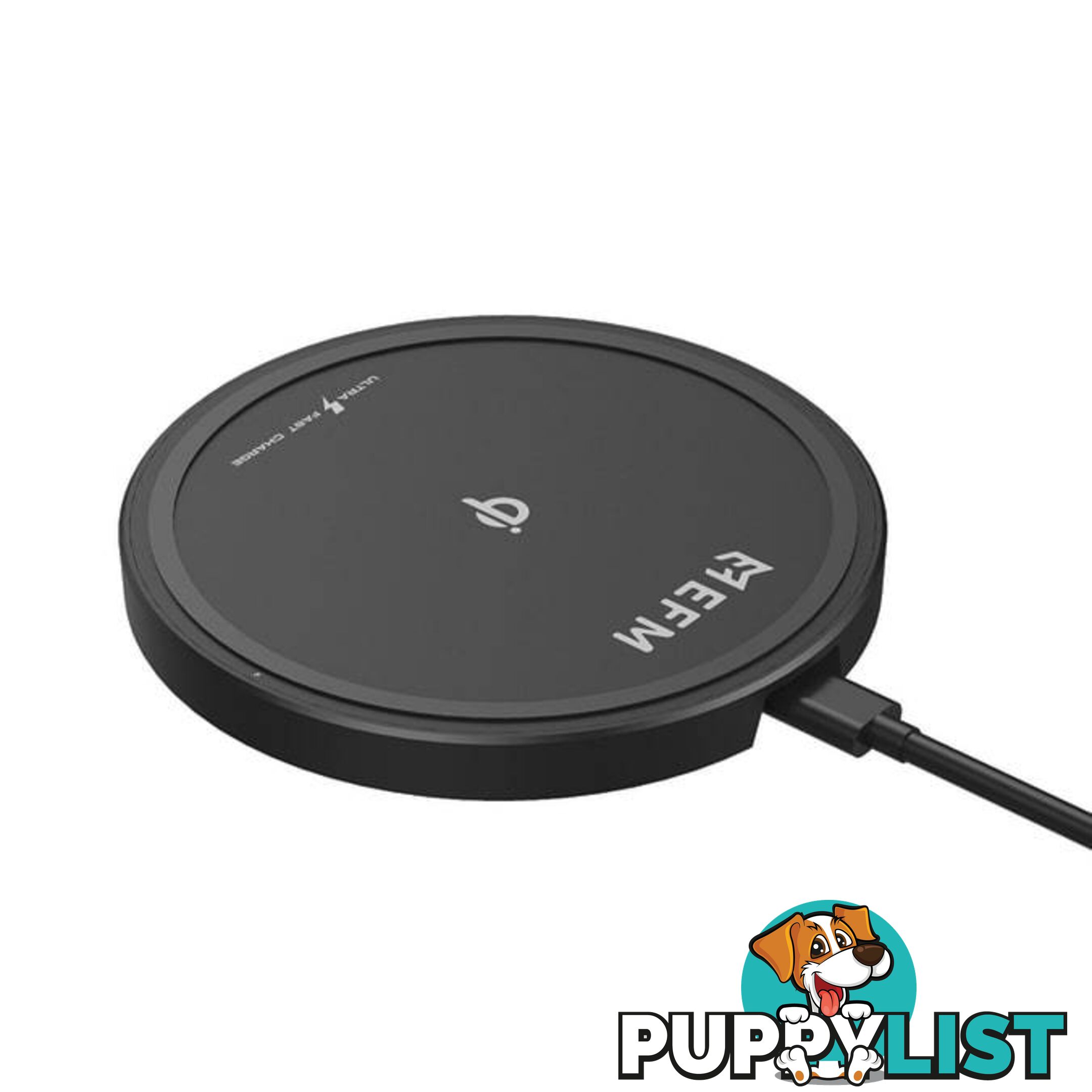 EFM 15W Wireless Charge Pad With USB to Type-C Charge Cable - EFM - 9319655069531