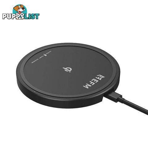 EFM 15W Wireless Charge Pad With USB to Type-C Charge Cable - EFM - 9319655069531