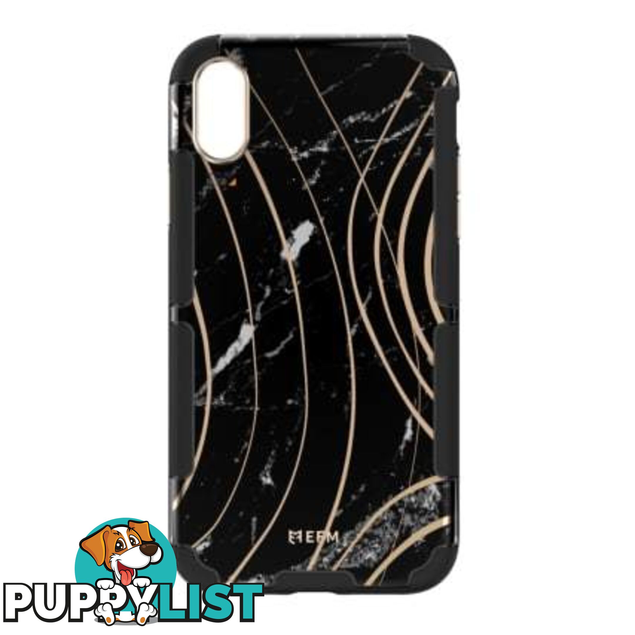 EFM Cayman InStyle D3O Case Armour For iPhone Xs Max - EFM - Black Marble - 9319655065540