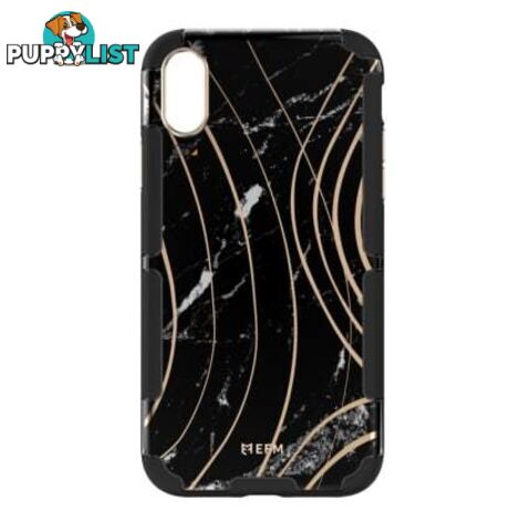 EFM Cayman InStyle D3O Case Armour For iPhone Xs Max - EFM - Black Marble - 9319655065540