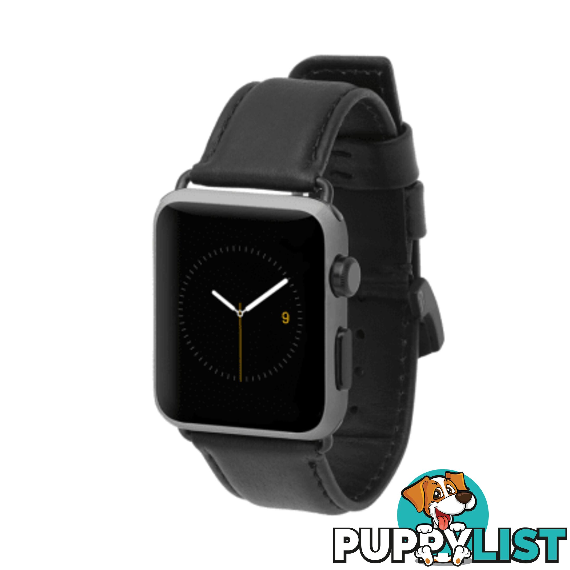 Case-Mate Signature Leather Apple Watch band For Apple Watch 42mm - Case-Mate - Black - 846127171090