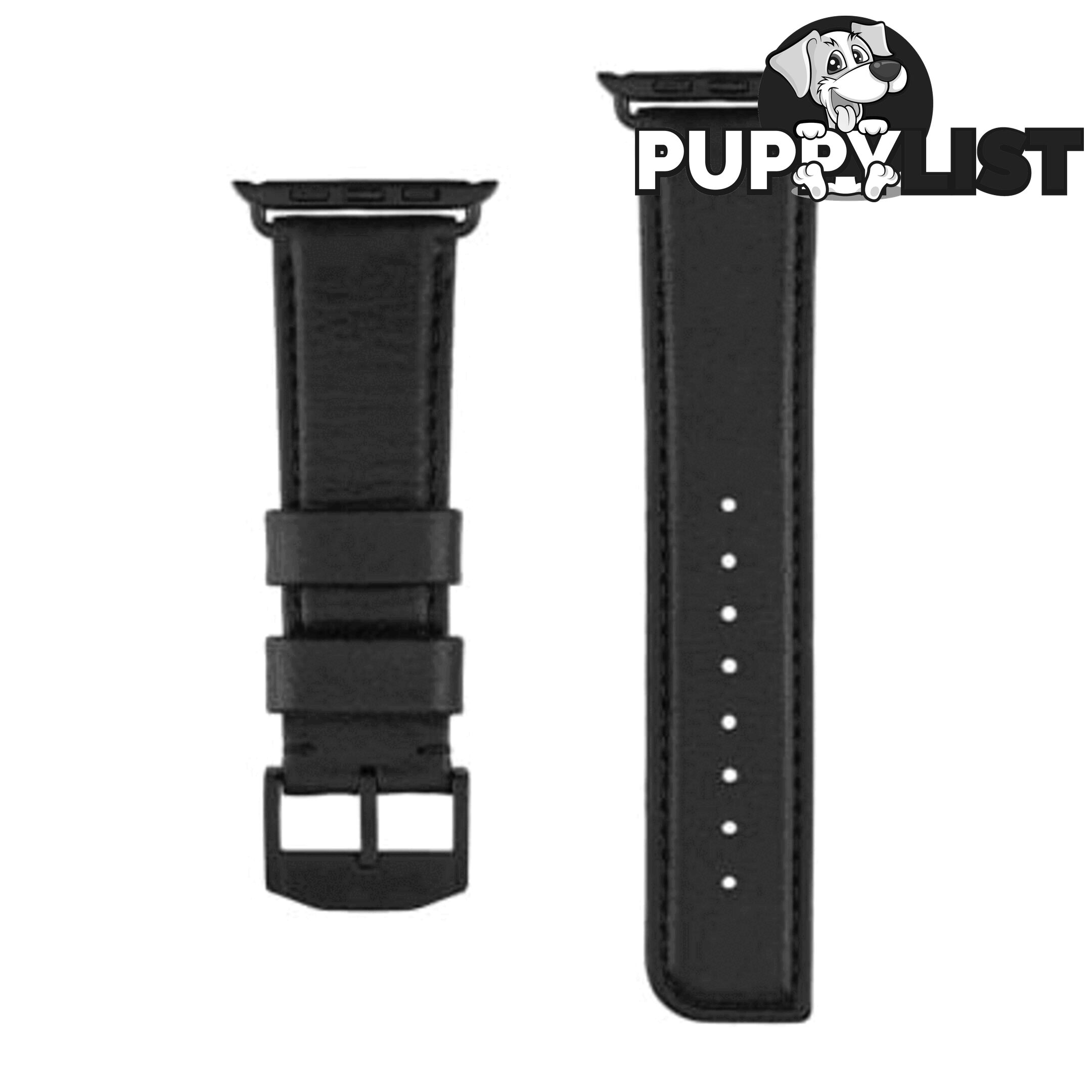 Case-Mate Signature Leather Apple Watch band For Apple Watch 42mm - Case-Mate - Black - 846127171090