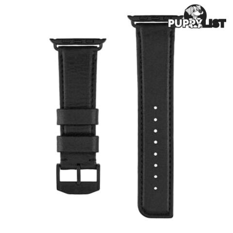 Case-Mate Signature Leather Apple Watch band For Apple Watch 42mm - Case-Mate - Black - 846127171090