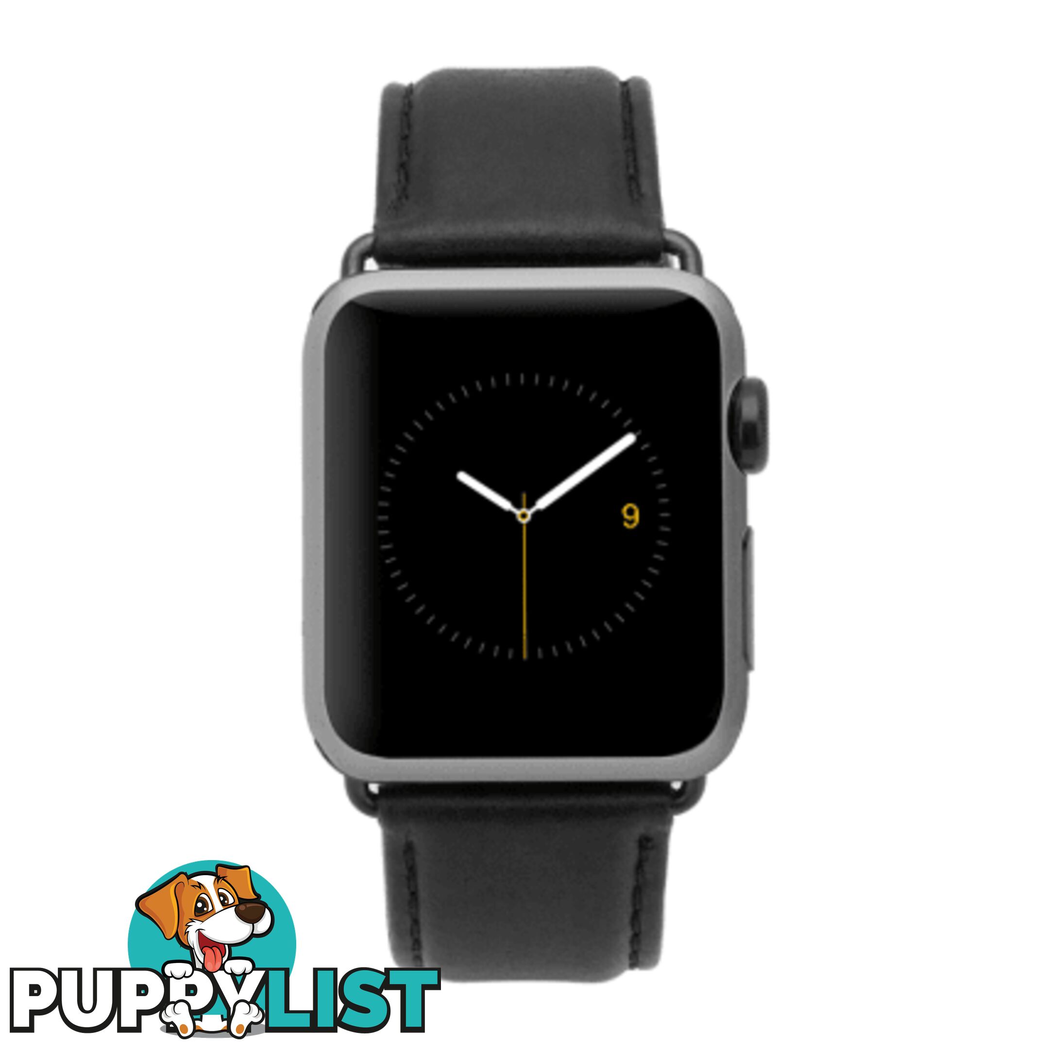 Case-Mate Signature Leather Apple Watch band For Apple Watch 42mm - Case-Mate - Black - 846127171090