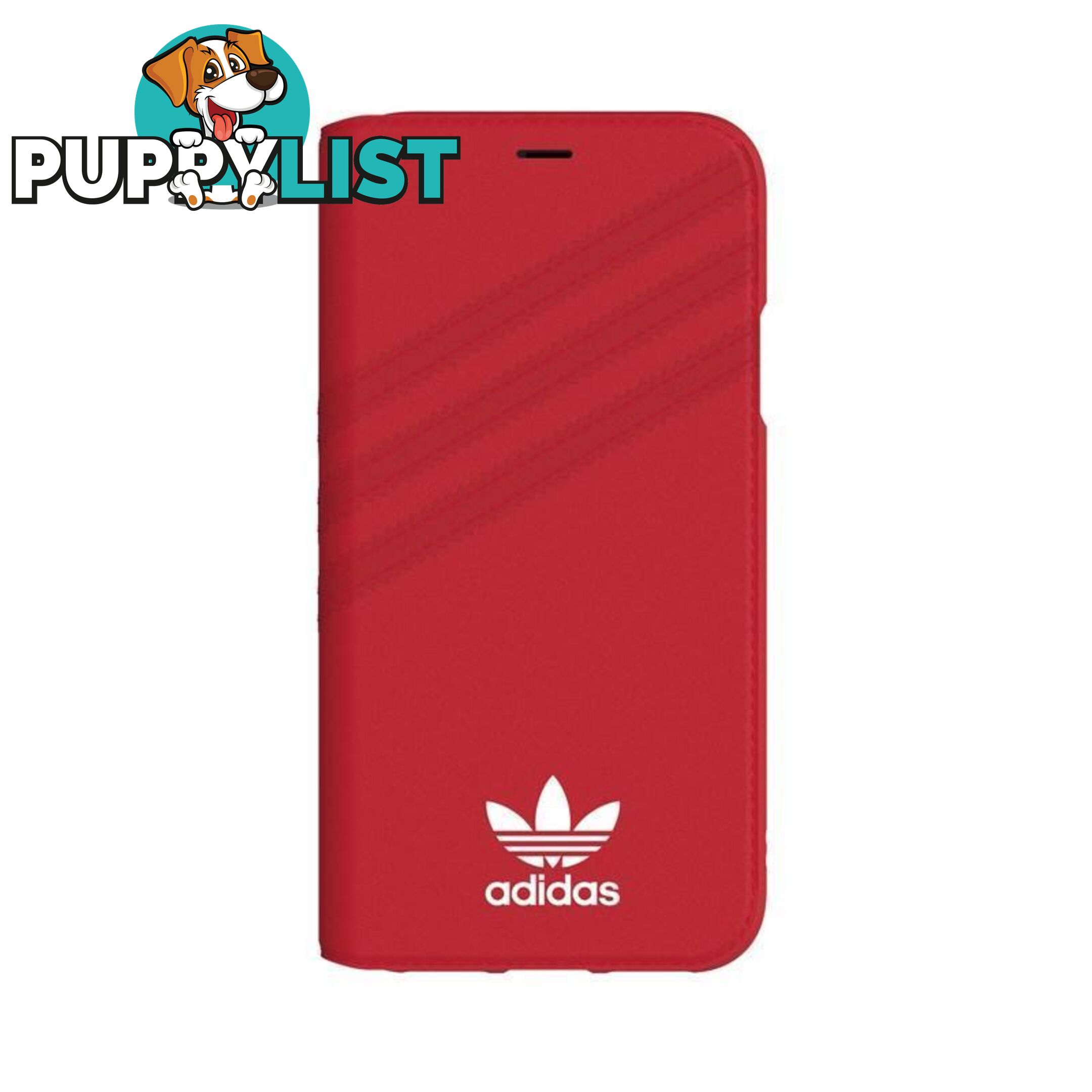 Adidas (Adidas) Clover Classic PU Leather Flip for iPhone X/Xs - Adidas - Black