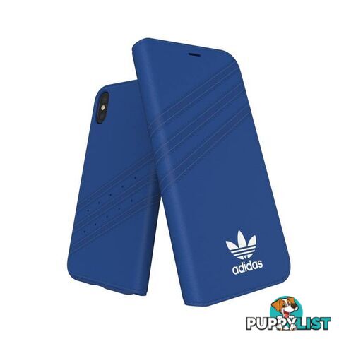 Adidas (Adidas) Clover Classic PU Leather Flip for iPhone X/Xs - Adidas - Black