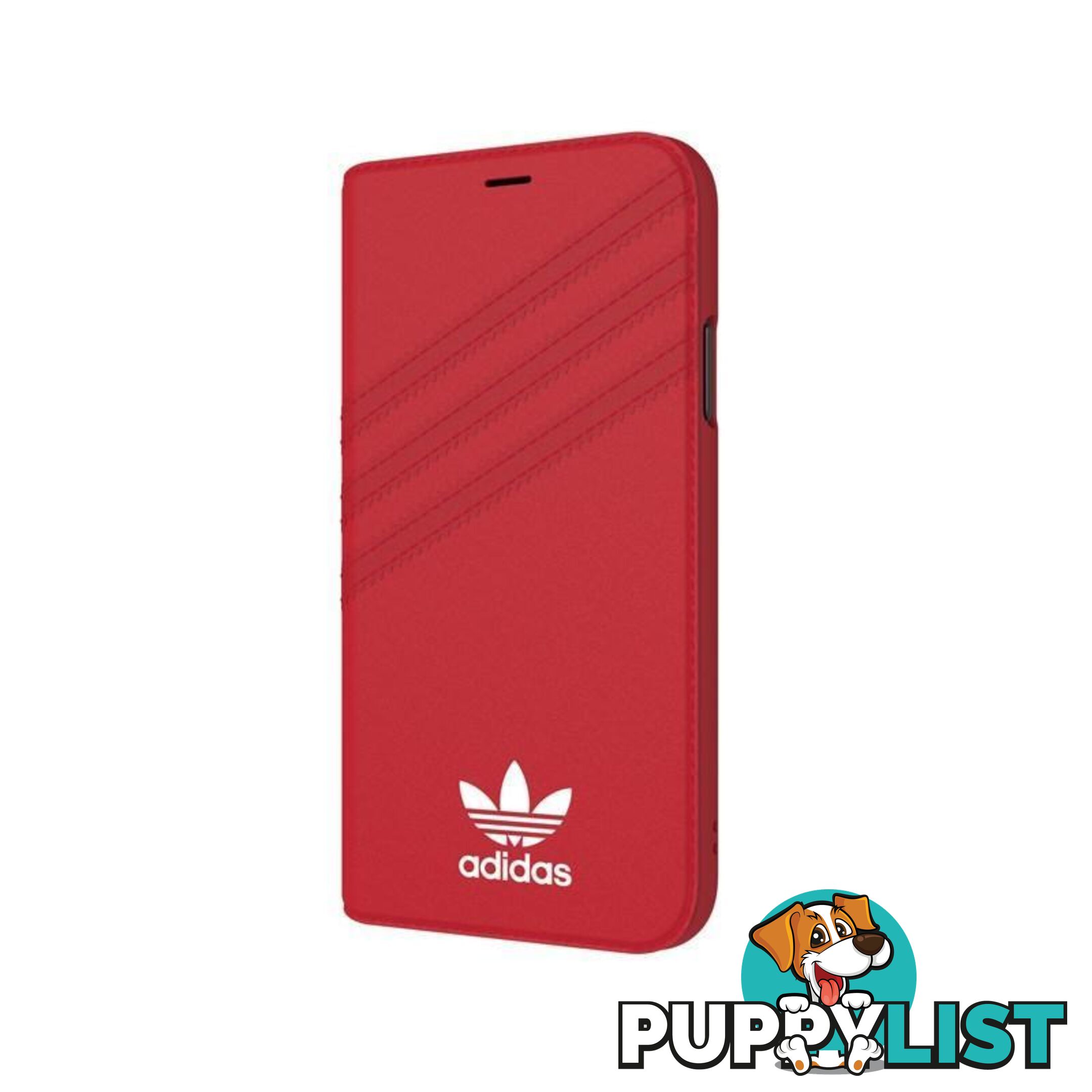 Adidas (Adidas) Clover Classic PU Leather Flip for iPhone X/Xs - Adidas - Black