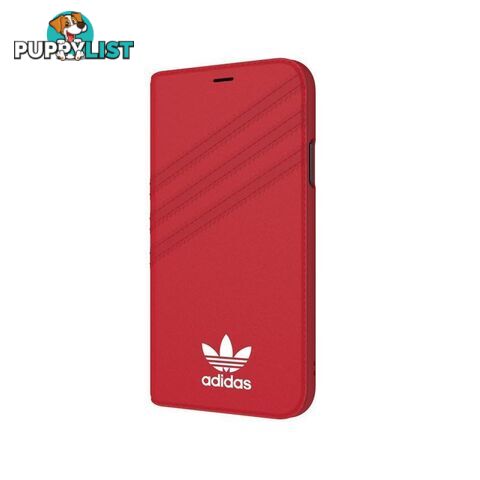 Adidas (Adidas) Clover Classic PU Leather Flip for iPhone X/Xs - Adidas - Black