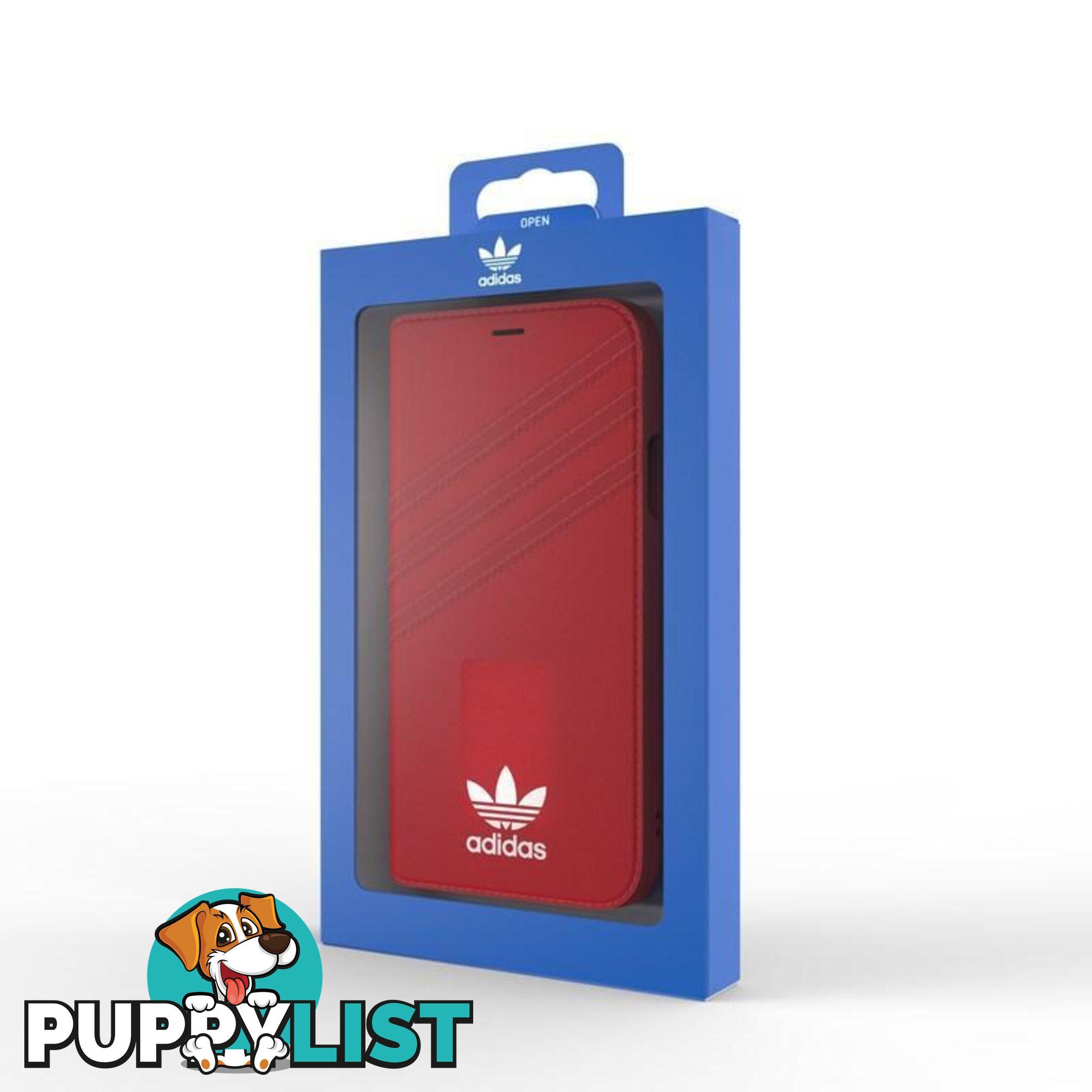 Adidas (Adidas) Clover Classic PU Leather Flip for iPhone X/Xs - Adidas - Black