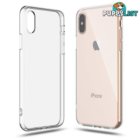 Soft Silicone Rubber Case - Clear for iPhone Xs Max - OZ