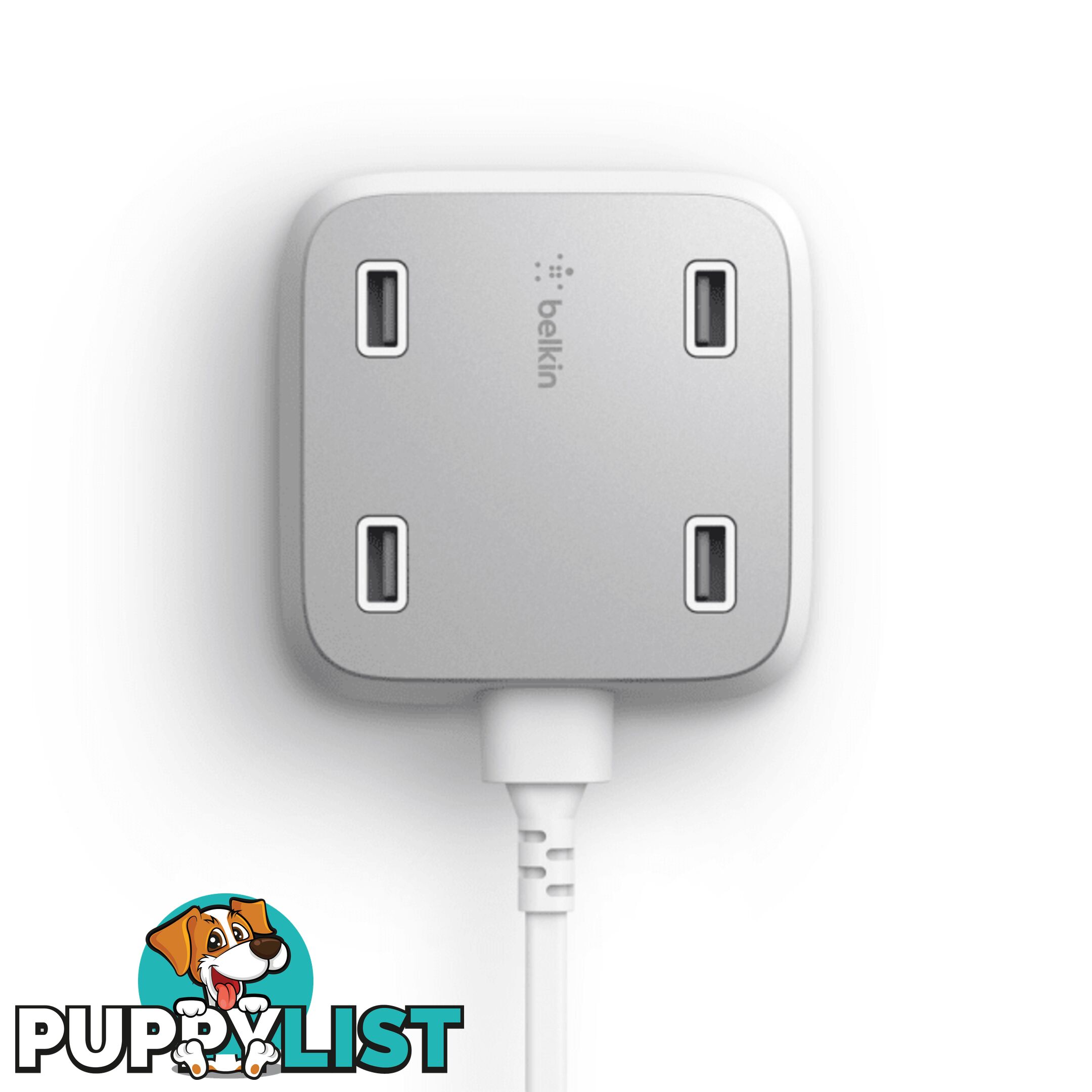 Belkin Family RockStar 4-Port USB Charger - White - Belkin - 745883698493