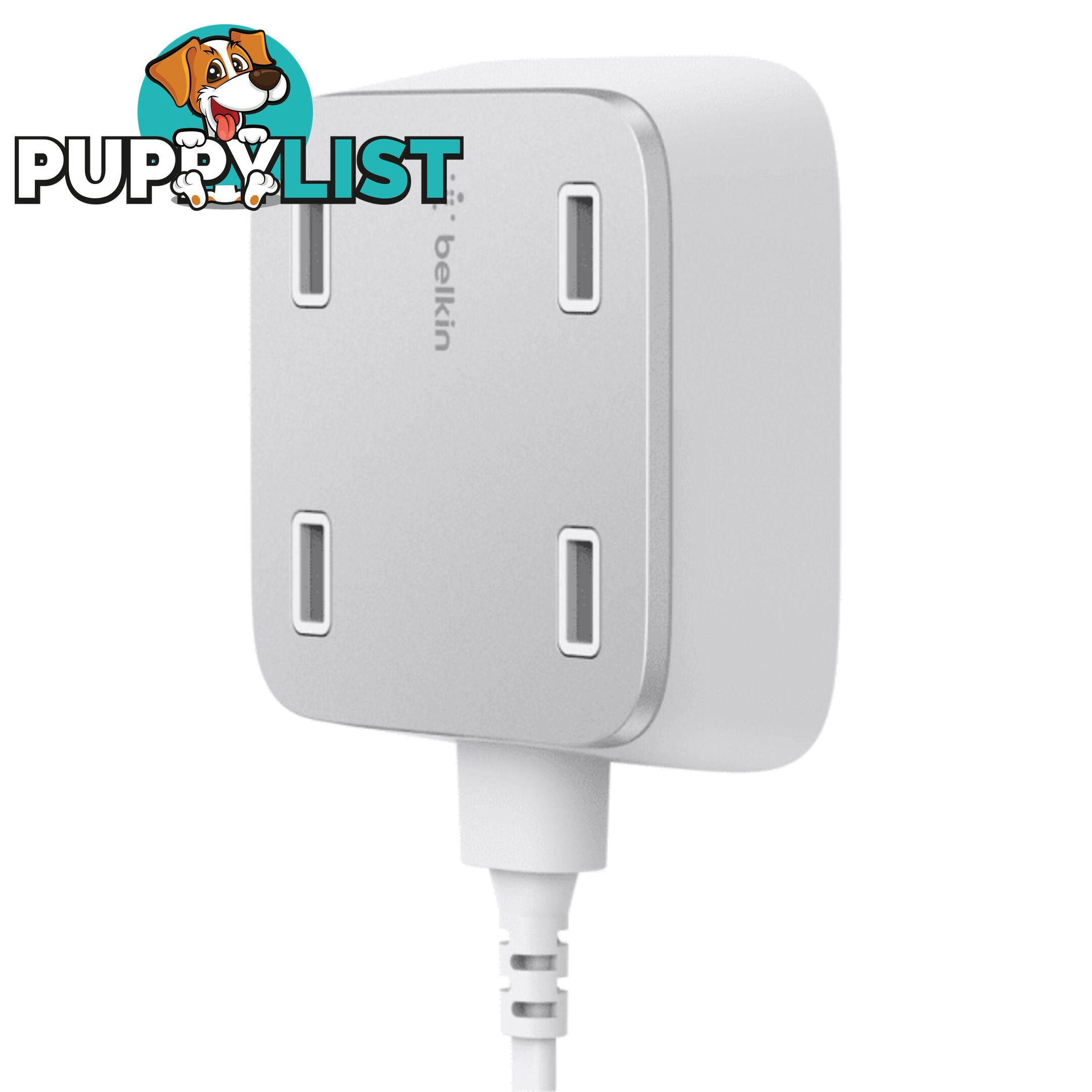 Belkin Family RockStar 4-Port USB Charger - White - Belkin - 745883698493