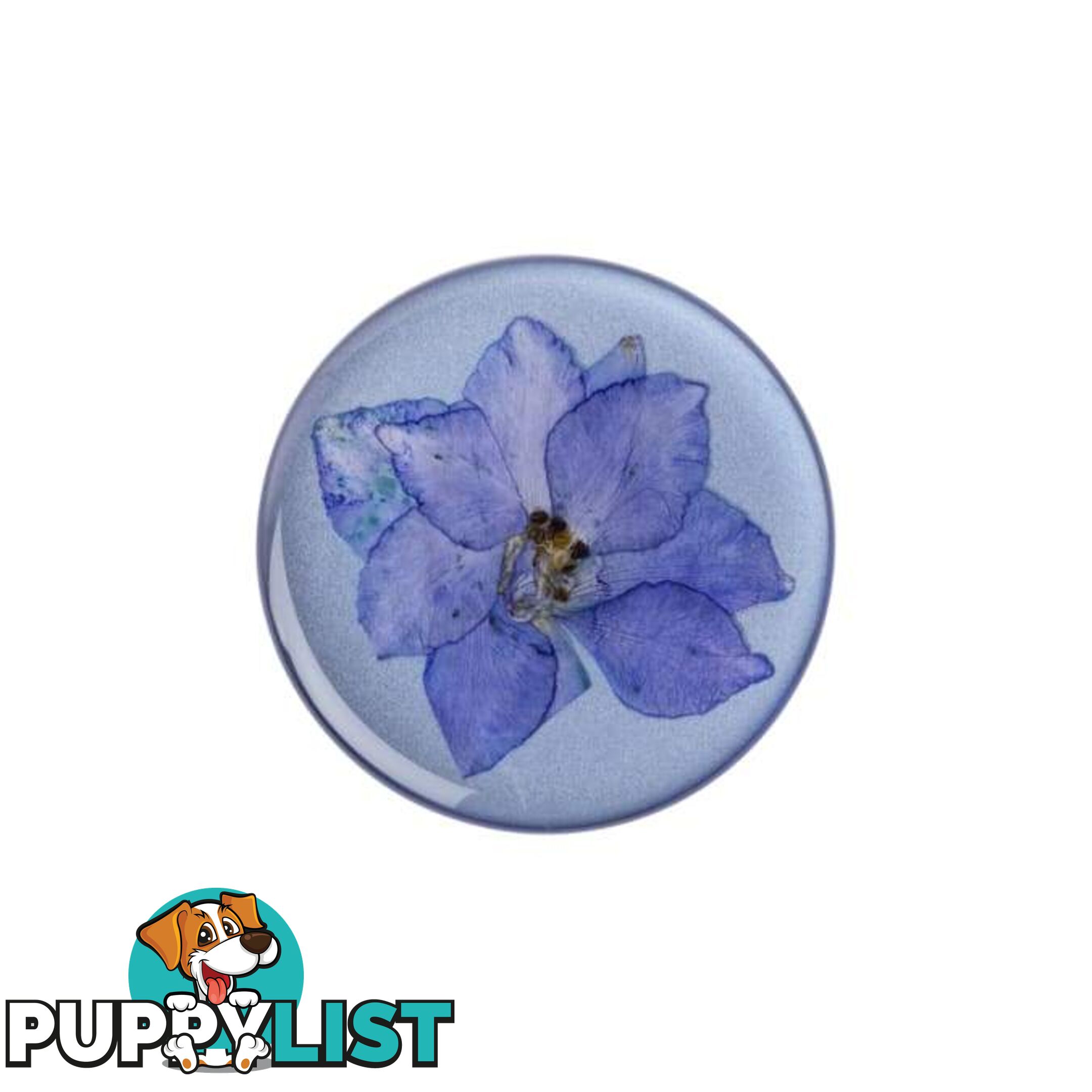 PopGrip Premium (Gen2) Pressed Flower Larkspur Purple - PopSockets - 842978144900