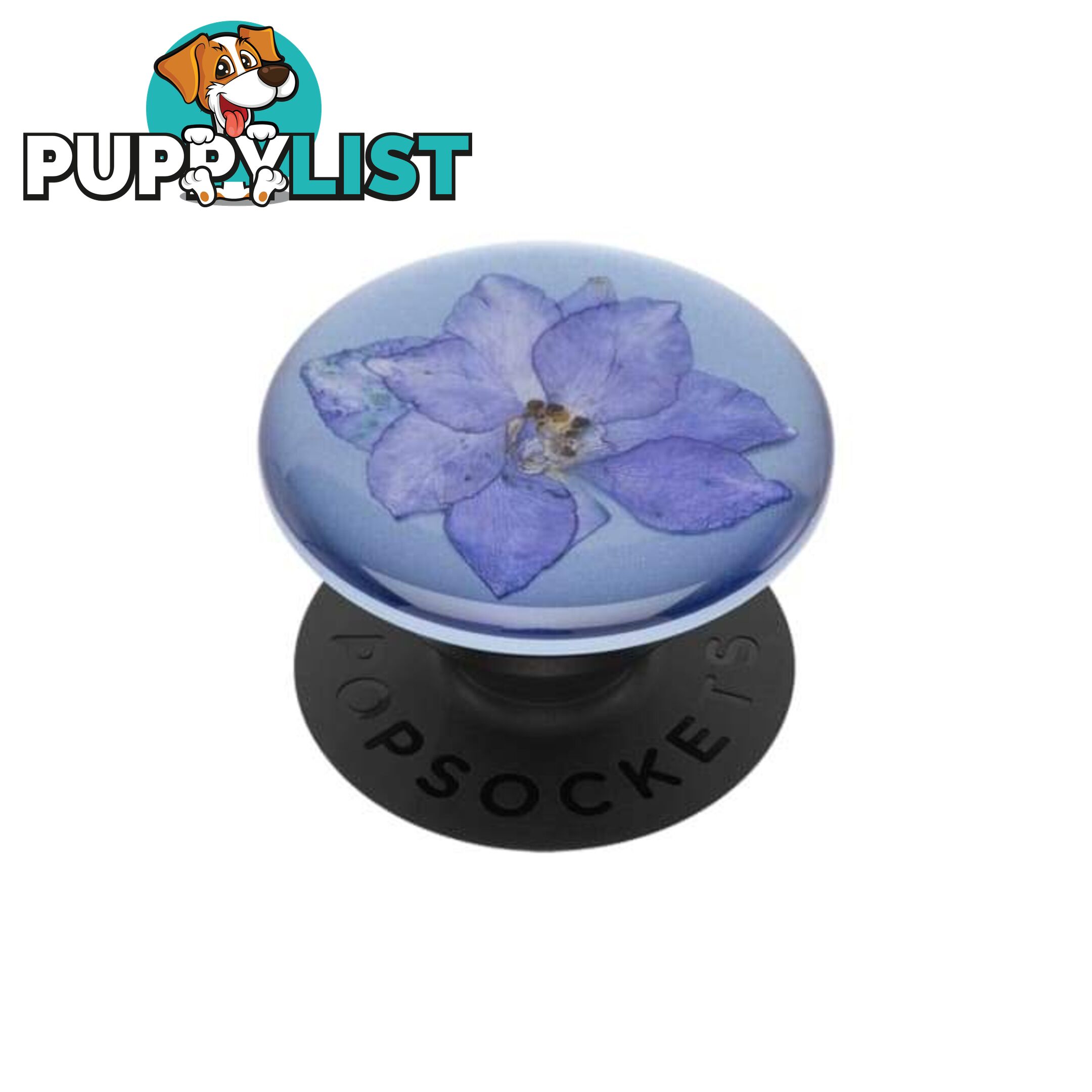 PopGrip Premium (Gen2) Pressed Flower Larkspur Purple - PopSockets - 842978144900