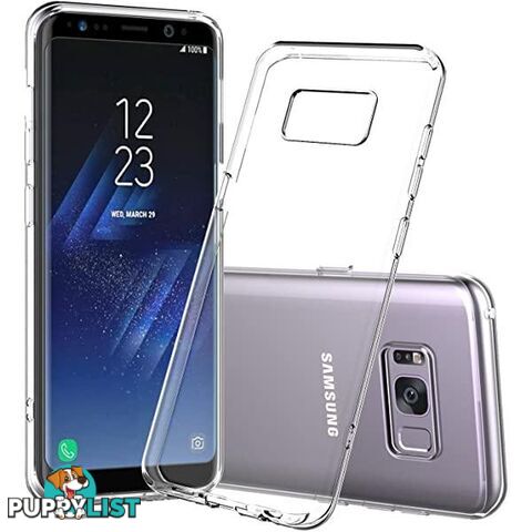 Soft Silicone Rubber Case - Clear for Samsung Galaxy S8+ - OZ