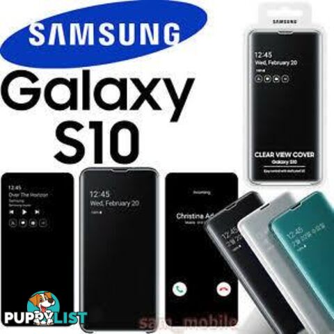 Samsung Clear View Cover For Samsung Galaxy S10+ - Samsung - Black - 8801643651305