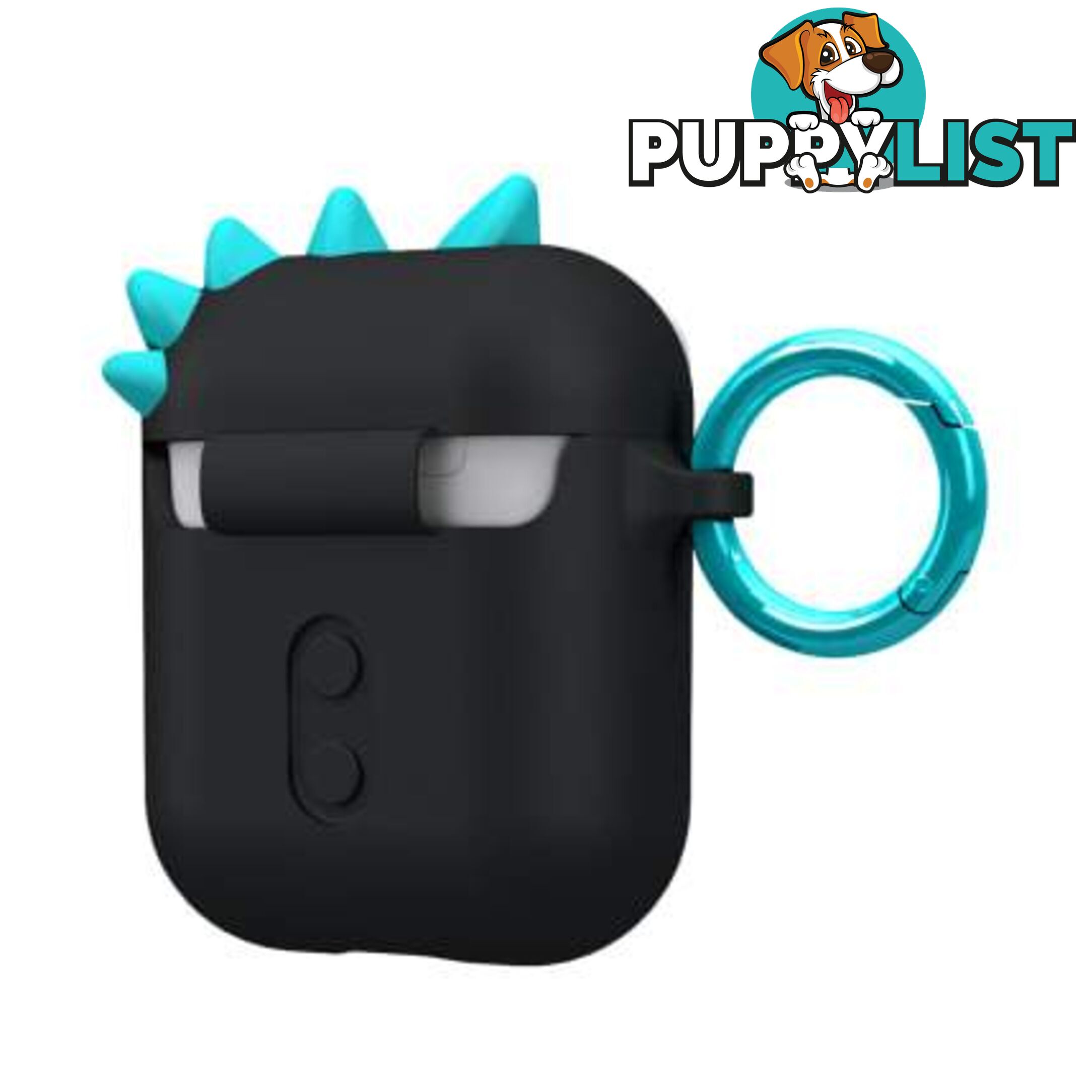 Case-Mate CreaturePod Case for Air Pods with Neck Strap - Spike Harmless Case (Black) - Case-Mate - 846127187022